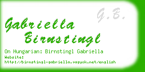 gabriella birnstingl business card